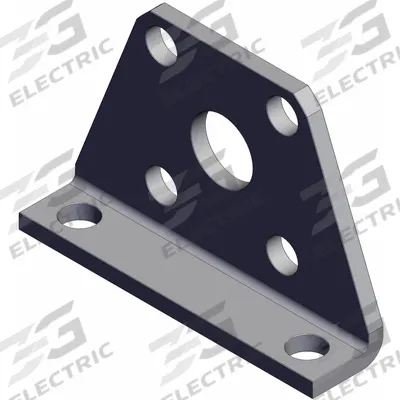 SMC Mounting Bracket: Foot, Fits 20 mm Bore Dia, CQS-L020 - Foot Mounting Hardware