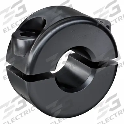 RULAND MANUFACTURING Shaft Collar: 2-Piece, Metric, Round, Clamp-On, 7 mm Bore Dia - Steel Shaft Collars