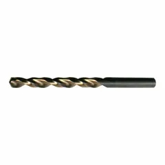 CLE-LINE Jobber Length Drill Bit: #27, 135° Split Point, Black & Gold HSS, Parabolic Flute (MPN C18527). Key specifications — attr1225567: 0.1440.