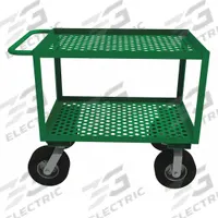 APPROVED VENDOR Utility Cart: 1,000 lb, 2 Shelves, 48 in L x 24 in W Shelf, 18 in Between Shelves (MPN GC-2448-2-10PN-83T). Key specifications — Brand: APPROVED VENDOR; Caster Wheel/Tread Material: Rubber; Caster/Wheel Configuration: (2) Swivel.