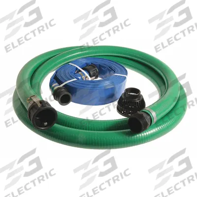APPROVED VENDOR Water Suction and Discharge Hose Kit: 1 1/2 in Hose Inside Dia., 20 ft_50 ft Hose Lg - PVC Water Discharge Hose Assemblies with Synthetic Fabric Reinforcement