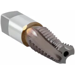 OSG Pipe and Conduit Thread Tap: 1/8"-27 NPT, 3 Flute, Interrupted Thread, V Coated Cobalt (MPN 1205300108)