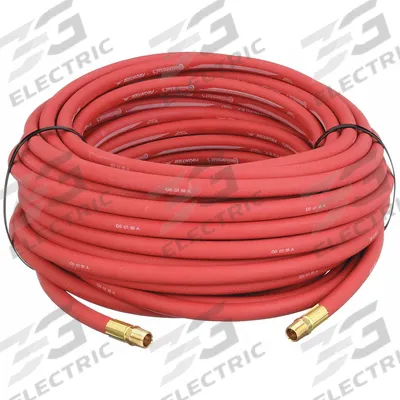 CONTINENTAL Air Hose: 3/8 in Hose Inside Dia., Red, 3/8 in MNPT x 3/8 in MNPT - EPDM Air Hose Assemblies with EPDM Cover