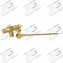 APPROVED VENDOR Float Valve and Rod: For Water Media, Angle Valve Body, Horizontal Piping, Brass (MPN R400-1/2-7). Key specifications — Mounting: Horizontal Piping; Arm Adjustability: Adjustable; Connection Gender - Side 1: Male; Connection Gender - Side 2: Male; Brand: APPROVED VENDOR; Connection Type - Side 1: NPT; Connection Type - Side 2: NPT; Flow Rate: 18 gpm @ 65 psi.