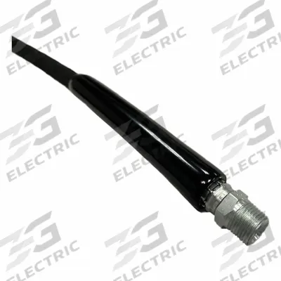 AEROQUIP Wire Braided Hydraulic Hose Assembly: 1/4 in ID, MNPT x MNPT, 6 ft Lg, Black - Aeroquip FC579 High-Impulse Hydraulic Jacking System Hose Assemblies