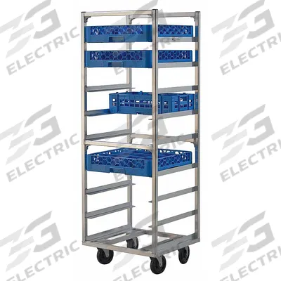 NEW AGE INDUSTRIAL Cup and Glass Rack: 9 Shelves, 9 Slots, 20 1/2 in Dp, 64 in Ht, 22 in Wd - Furnishings, Appliances and Hospitality