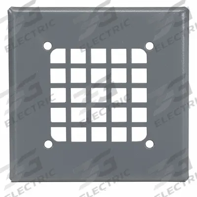FEDERAL SIGNAL Flush Grille Cover: 350 Horn, Steel, Gray - Accessories for Audible Alarms