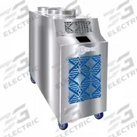 KWIKOOL Portable Air Conditioner: 450 sq ft – 550 sq ft, 13,800 BtuH, 115V AC, Cooling Only (MPN KBIO1411-3). Key specifications — Compatible Location: Indoor; Voltage: 115V AC; Includes Air Filter: Air Filter Included; Brand: KWIKOOL.