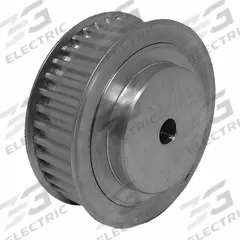 DAYTON Timing Pulley: Trapezoidal, Plain, For T5 Timing Belt Section, For 16 mm Belt Wd, 40 Teeth (MPN 27T5/40-2). Key specifications — Brand: DAYTON; Tooth Profile: Trapezoidal; Finish: Plain.