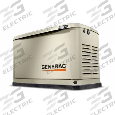 GENERAC Air-Cooled Standby Generator: Natural Gas/Propane, Air, Single Phase, 240V AC - Air-Cooled Generators for Natural Gas & Propane Fuel
