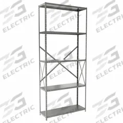 HALLOWELL Metal Shelving: Standalone, Medium-Duty, 36 in x 12 in, 84 in Overall Ht, 5 Shelves (MPN F5510-12HG). Key specifications — Frame Material: Steel; Shelving Material: Steel; Assembled: Unassembled; Color: Gray; Brand: HALLOWELL.