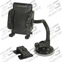 BRACKETRON GPS Mount: Mobile Phone Mount, Mobile Phones/MP3 Players/Tablets, Windshield, Black (MPN PHW203BL). Key specifications — Product Type: Mobile Phone Mount; Compatible Devices: MP3 Players; Color: Black; Mounting Location: Windshield; Includes: 9.5 in Rotating Window Mount; Features: Interior Automotive Accessories.