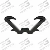 FAIRCHILD Edge Trim: Double Gripping Finger, 8 ft Overall Lg, EPDM Outer, 5/8 in Leg Lg (MPN 0566-8). Key specifications — Brand: FAIRCHILD; Color: Black; Outer Material: EPDM; Profile Shape: Double Gripping Finger; _Gripping Style: Double Tongue.