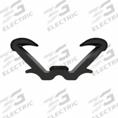 FAIRCHILD Edge Trim: Double Gripping Finger, 8 ft Overall Lg, EPDM Outer, 5/8 in Leg Lg (MPN 0566-8). Key specifications — Brand: FAIRCHILD; Color: Black; Outer Material: EPDM; Profile Shape: Double Gripping Finger; _Gripping Style: Double Tongue.