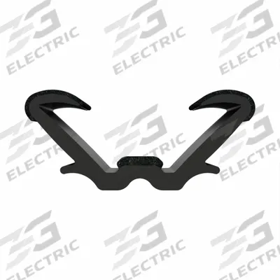 FAIRCHILD Edge Trim: Double Gripping Finger, 8 ft Overall Lg, EPDM Outer - Window Channel Edge Seal