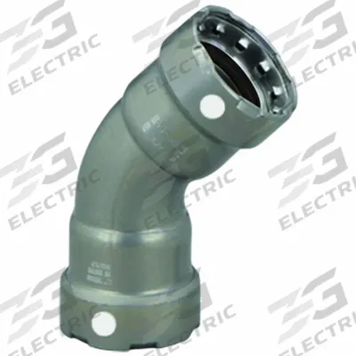 VIEGA MEGAPRESS Crimp Elbow Fitting: 1/2 in Pipe x 1/2 in Pipe Size, Press-fit x Press-fit - Steel Press Pipe Fittings