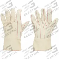 MCR SAFETY Knit Gloves: L ( 9 ), Glove Hand Protection, Uncoated, 500°F Max Temp, Cotton, 1 PR (MPN 9124K). Key specifications — Knit Material Color: Beige; Brand: MCR SAFETY.