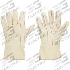 MCR SAFETY Knit Gloves: L ( 9 ), Glove Hand Protection, Uncoated, 500°F Max Temp, Cotton, 1 PR (MPN 9124K). Key specifications — Knit Material Color: Beige; Brand: MCR SAFETY.