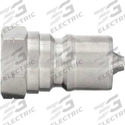 PARKER Hydraulic Quick Connect Hose Coupling: 3/4 in Coupling Size, 303 Stainless Steel - ISO B Series Hydraulic Quick-Connect Coupling Plugs