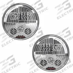J.W. SPEAKER Headlight: Headlight, LED, Heated, High Beam/Low Beam, Recessed Mount, H4 Connector (MPN 0557463). Key specifications — Heated: Heated; Lighting Technology: LED; Beam Type: Low Beam; Electrical Connection: H4 Connector; Mount Type: Low-Profile Panel Mount; Brand: J.W. SPEAKER; Mount Style: Recessed.