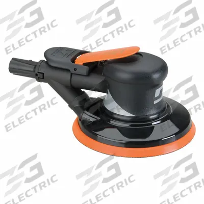DYNABRADE Air Orbital Sander: 6 in Disc, Pressure Sensitive Adhesive, 3/8 in Orbit - Self-Vacuum Random Orbital Sanders