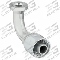 PARKER Hydraulic Flange Fitting: 3/4 in Hydraulic Hose I.D., 3/4 in Hydraulic Flange Size, Steel (MPN 11943-12-12). Key specifications — attr95970: 90° Elbow; attr95968: Steel; attr98911: PARKER.