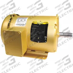 BALDOR General Purpose Motor: Rigid Base Mount, Totally Enclosed Fan Cooled, 1 hp, 208-230/460V AC (MPN EM3546T). Key specifications — Brand: BALDOR; Nameplate Voltage @ 60 Hz: 208-230/460V AC; Full Load Current @ 60 Hz: 3/1.5 A; Nameplate RPM @ 60 Hz: 1,760 RPM; Motor Enclosure: TEFC.