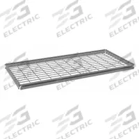 TENNSCO Shelf: 48 in x 24 in, 850 lb Load Capacity, Steel, 5 ga Decking, Gray, Shelf (MPN ZBES-4824W). Key specifications — Decking Material: Steel; Includes: (4) Beams; Decking Finish: Zinc Plated; Shelf Configuration: Single Straight; Color: Gray; Frame Material: Steel; Brand: TENNSCO; Frame Finish: Zinc Plated.
