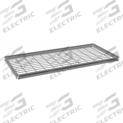 TENNSCO Shelf: 48 in x 24 in, 850 lb Load Capacity, Steel, 5 ga Decking, Gray - Wire Decking Shelf Kits for Boltless Shelving