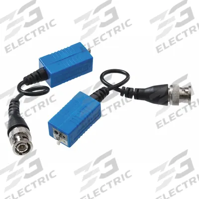 GEM BY TRIPLETT Video Balun w/BNC pigtail to screw termi: Works on Analog, 1 Ports, Blue - A-V Switches
