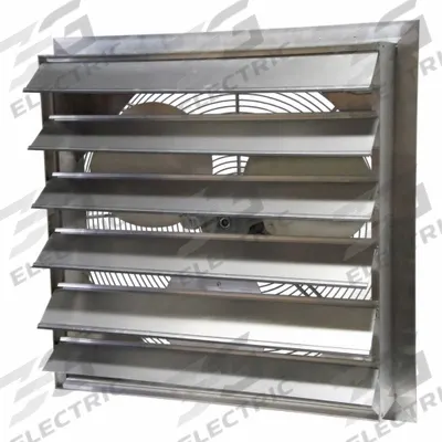 CANARM Exhaust Fan: 24 in Blade, 1 Speed, 1/3 hp, Totally Enclosed Air Over, 5,520 cfm - Hazardous Location Shutter-Mount Exhaust Fans