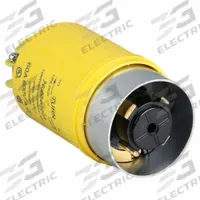 HUBBELL Locking Plug: Non-NEMA, Yellow, 600V AC, 60 A, 3 Pole, 4 Blade (MPN HBL26419). Key specifications — Brand: HUBBELL.