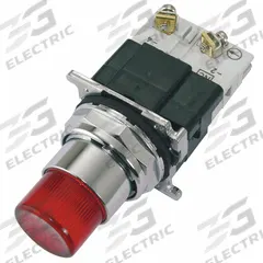 EATON Illuminated Push Button: Illuminated, Extended Profile, Metallic, 30 mm, 1NO/1NC (MPN 10250T76R). Key specifications — Brand: EATON; Action: Momentary; Series: 10250T; Push Button Material Type: Metallic.