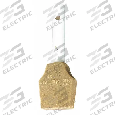 JED POOL TOOLS Stain Remover: Bronze/White, Plastic, 4 in Overall Lg - Pool Pumice Stones