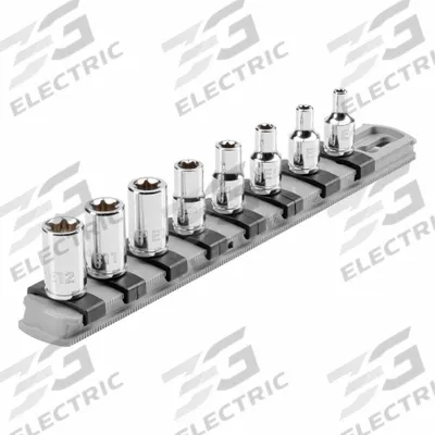 TEKTON Socket Set: 1/4 in Drive, 8 Piece, External Torx, Torx - External Torx & Torx Plus Socket Sets