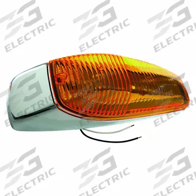 GROTE Cab Marker Lamp: Marker Light, Incandescent, Oval, Amber, Screw - Marker Lights