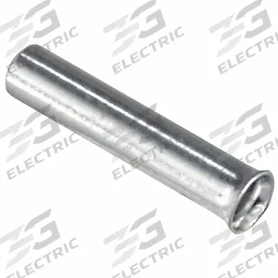 APPROVED VENDOR Wire Ferrule: 16 AWG Max Wire Size, Holds 1 Wire, Bare - Non-Insulated Ferrules
