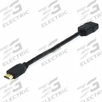 MONOPRICE HDMI Adapter: (1) HDMI Male x (1) HDMI Female Adapter, Black (MPN 6061). Key specifications — Product Type: Audio/Video Adapter; Manufacturer Part Number: 6061; Brand: MONOPRICE; End 1 Connection Type: HDMI Male; End 2 Connection Type: HDMI Female.