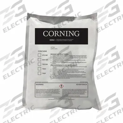 CORNING Splicing Resin: 9.8 oz - Molded Resin Pouches & Refills