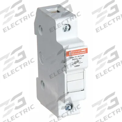 MERSEN Fuse Block: Finger-Safe, 1 Pole, 800 V AC, DIN Rail Mounting - Midget Fuse Blocks
