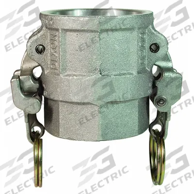 DIXON VALVE & COUPLING Cam and Groove Coupling: 5 in Coupling Size, 5 in Hose Fitting Size, 5 in -8 Thread Size - Type D Aluminum Cam & Groove Fittings