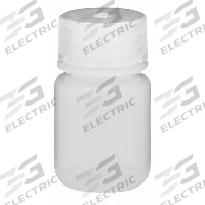 GLOBE SCIENTIFIC Sampling Bottle: LDPE, 30 mL, 1 fl oz, Closure Included, Natural - LDPE Wide Mouth Round Lab Bottles