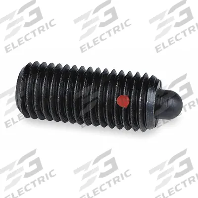TE-CO Spring Plunger: Slotted, Steel Body w/ Plunger, M10x1.5, 9 N to 16 N Nose Force - Slotted-Drive Spring Plungers