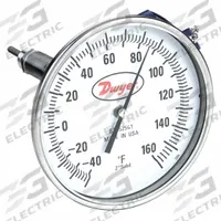 DWYER Dial Thermometer With Process Output: -40°F to 160°F, +/- 1% Accuracy, 2.5 in Stem Lg, Male (MPN BTO32541). Key specifications — Brand: DWYER; Accuracy: +/- 1%.