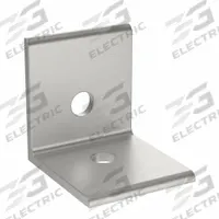 Inside Corner Bracket: Lite Inside-Corner Bracket, 45 Series, 45 mm x 41 mm x 45 mm, 2 Holes, Gray (MPN 093WD45). Key specifications — Material: Aluminum; Brand: FATH INC.; Finish: Anodized.