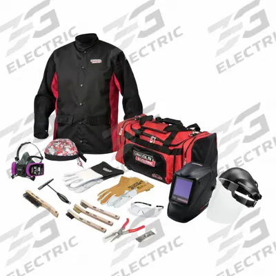 LINCOLN ELECTRIC Welding Helmet Kit: Auto-Darkening, 4 Arc Sensors, W5-W13 - Auto-Darkening Welding Helmets - Solid Color