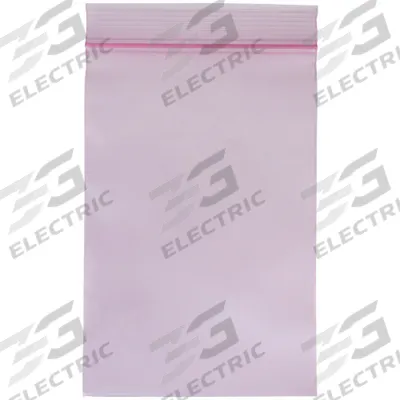 APPROVED VENDOR Reclosable Bag: 4 mil Thick, 4 in Wd, 8 in Lg, Hang Hole Not Included - Antistatic Reclosable Poly Bags