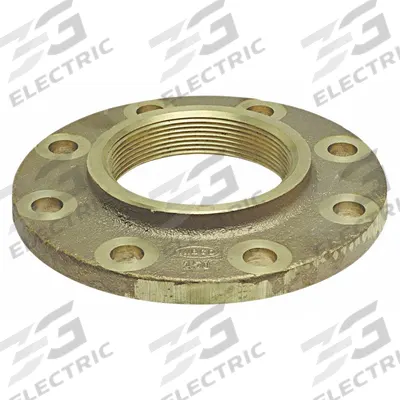 NIBCO Sweat Fitting Adapter: 2 in Pipe x 2 in Pipe, FNPT x Flange, Drain/Vent - Cast Copper & Bronze Tube Flanges