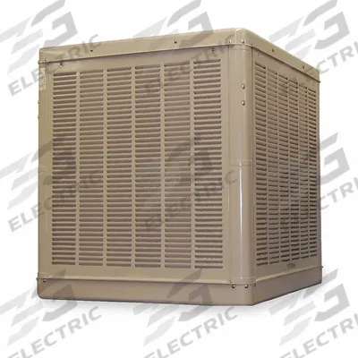 ESSICK AIR Ducted Evaporative Cooler: 1,600 sq ft, 42 7/16 in x 39 in x 39 in - Multiple-Inlet Residential Ducted Evaporative Coolers