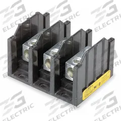 BUSSMANN Power Distribution Block: Open, Lug, Lug, 6 AWG – 350 kcmil For Line Side Wire Sizes (MPN 16303-3). Key specifications — attr1361688: Surface; attr1308686: BUSSMANN; attr1361672: Aluminum.